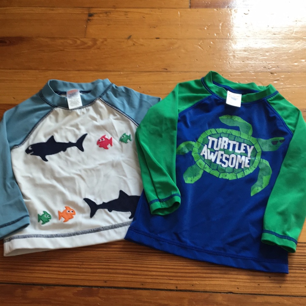 2 Gymboree Rash Guards - 12-18m